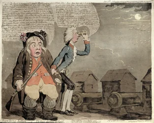 John Bull embêté, ou Les oies alarmant le Capitole, publié par Hannah Humphrey en 1792